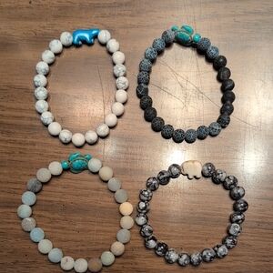 Fahlo Beaded Bracelet Set with Animal Accents